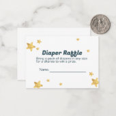 Windeldrehkarte für Babydusche Mitteilungskarte (Vorderseite/Rückseite Beispiel)