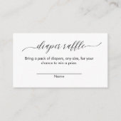 Windeldrehkarten Moderne, Minimalistische, einfach Begleitkarte (Vorderseite)