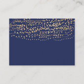 Windeldrehung für Navy Greenery Gold Moon & Stars Begleitkarte (Rückseite)