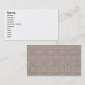 Windelentwurf für Tapete, 1883 Visitenkarte (Vorne/Hinten)