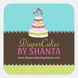 Windelkleber Quadratischer Aufkleber