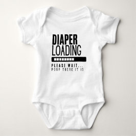 Windelladung.... Bitte warten Baby Strampler