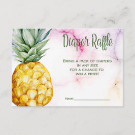 Windeln Ananas Tropical Baby Dusche Begleitkarte