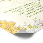 Windeln Bee Honeycomb Babydusche Sprinkle Poster (Ecke)