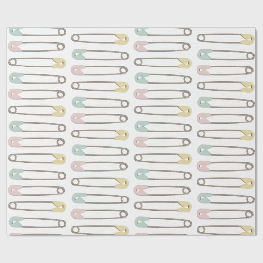 Windeln Buttone Kinderdusche Geschenkpapier (Flach)