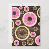 Windeln & Donuts Rustikales Party Kinderdusche Einladung (Rückseite)