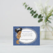 Windeln für Afroamerikaner Denim & Diamonds Begleitkarte (Stehend Vorderseite)