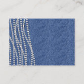 Windeln für Afroamerikaner Denim & Diamonds Begleitkarte (Rückseite)