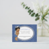 Windeln für Afroamerikaner Denim & Diamonds Begleitkarte (Stehend Vorderseite)