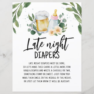 Windeln in der Nacht bedeuten, Baby braut Grünes
