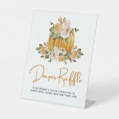 Windeln Kleine Pumpkin Fall Babydusche Sockelschild (Vorderseite)