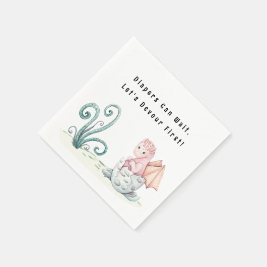 Windeln können warten, wir wollen zuerst tauchen! serviette (Ecke)