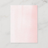 Windeln Pampas Grass Exotic Baby Dusche Visitenkarte (Rückseite)