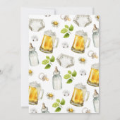 Windeln Party Beere bevor Baby mit Babydusche vers Einladung (Rückseite)