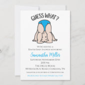 Windeln Party Kinderdusche Einladung (Vorderseite)