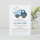 Windeln Party Kinderdusche Einladung (Stehend Vorderseite)