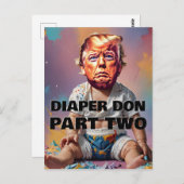 Windeln Postkarte (Vorne/Hinten)