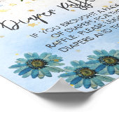 Windeln Raffel können wir frühzeitig abwarten Boho Poster (Ecke)