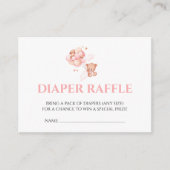 Windeln Raffel wir können frühzeitig warten rosa b Begleitkarte (Vorderseite)