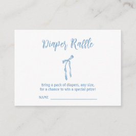 Windeln Raffelblau Babyduschabtrennkarte Begleitkarte