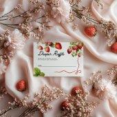 Windeln-Raffelkarten | Strawberry Baby Dusche Begleitkarte