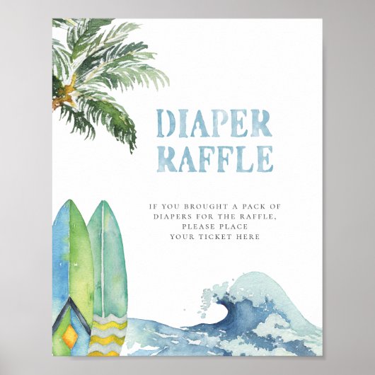 Windeln-Raffelzeichen Poster (Vorne)