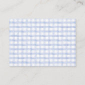 Windeln Raffle Albern Gänse Blue Boy Baby Dusche Begleitkarte (Rückseite)