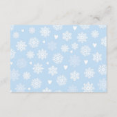 Windeln Raffle Baby Dusche Blue Boy Cold Außenbere Begleitkarte (Rückseite)