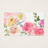 Windeln Raffle Baby Dusche Blumenzettel (Rückseite)