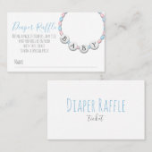 Windeln Raffle Baby Dusche Visitenkarte (Vorne/Hinten)