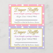 Windeln Raffle Baby Duschgel Pink und Lila (Vorderseite)