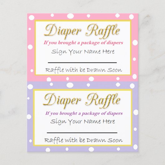 Windeln Raffle Baby Duschgel Pink und Lila (Vorderseite)