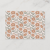 Windeln Raffle Baby in Blütendusche Geschlecht neu Begleitkarte (Rückseite)