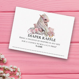 Windeln Raffle Baby Showdragon Pink Begleitkarte