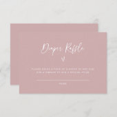 Windeln Raffle Baby Shower Activity Game Card F201 Save The Date (Vorne/Hinten)