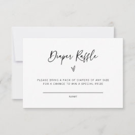 Windeln Raffle Baby Shower Activity Game Card F201 Save The Date