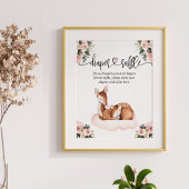 Windeln Raffle Baby Shower Oh Dee Poster