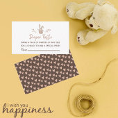 Windeln Raffle Babydusche Ein wenig Sonne Geburtst Begleitkarte