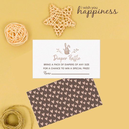 Windeln Raffle Babydusche Ein wenig Sonne Geburtst Begleitkarte