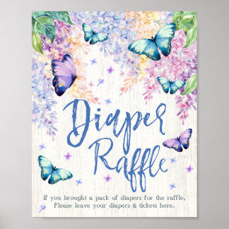 Windeln Raffle Babydusche Poster