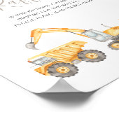 Windeln Raffle Babydusche Poster (Ecke)