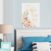 Windeln Raffle Babydusche Rosa Elfenbein Foliendrucke (In Situ (Schlafzimmer))