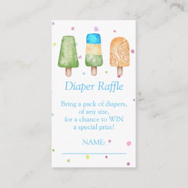 Windeln Raffle Bereit zum Pop Sommerjunge Babydusc Begleitkarte