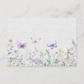 Windeln Raffle Butterfly Baby Shockkarten Begleitkarte (Rückseite)