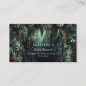 Windeln Raffle Enchanted Forest Rose Kinderdusche Begleitkarte (Rückseite)