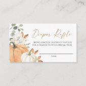 Windeln-Raffle-Fall-Babydusche-Aufsteckkarte Begleitkarte (Vorderseite)