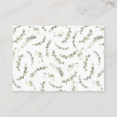 Windeln Raffle Fall Kleine Pumpkin Baby Dusche Begleitkarte (Rückseite)