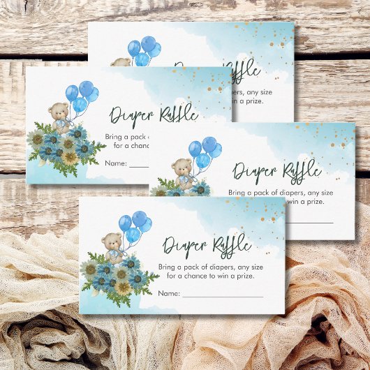 Windeln Raffle Game können wir frühzeitig abwarten Begleitkarte