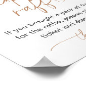 Windeln Raffle Game Twinkle Little Star Baby Dusch Poster (Ecke)