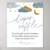 Windeln Raffle Game Twinkle Little Star Baby Dusch Poster (Vorne)